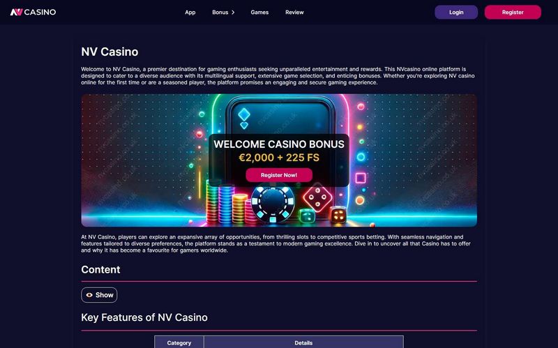 NV Gambling Enterprise Bonuserbjudanden och Reklam